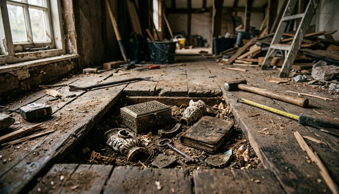 Quand la rénovation révèle des trésors cachés sous nos pieds
